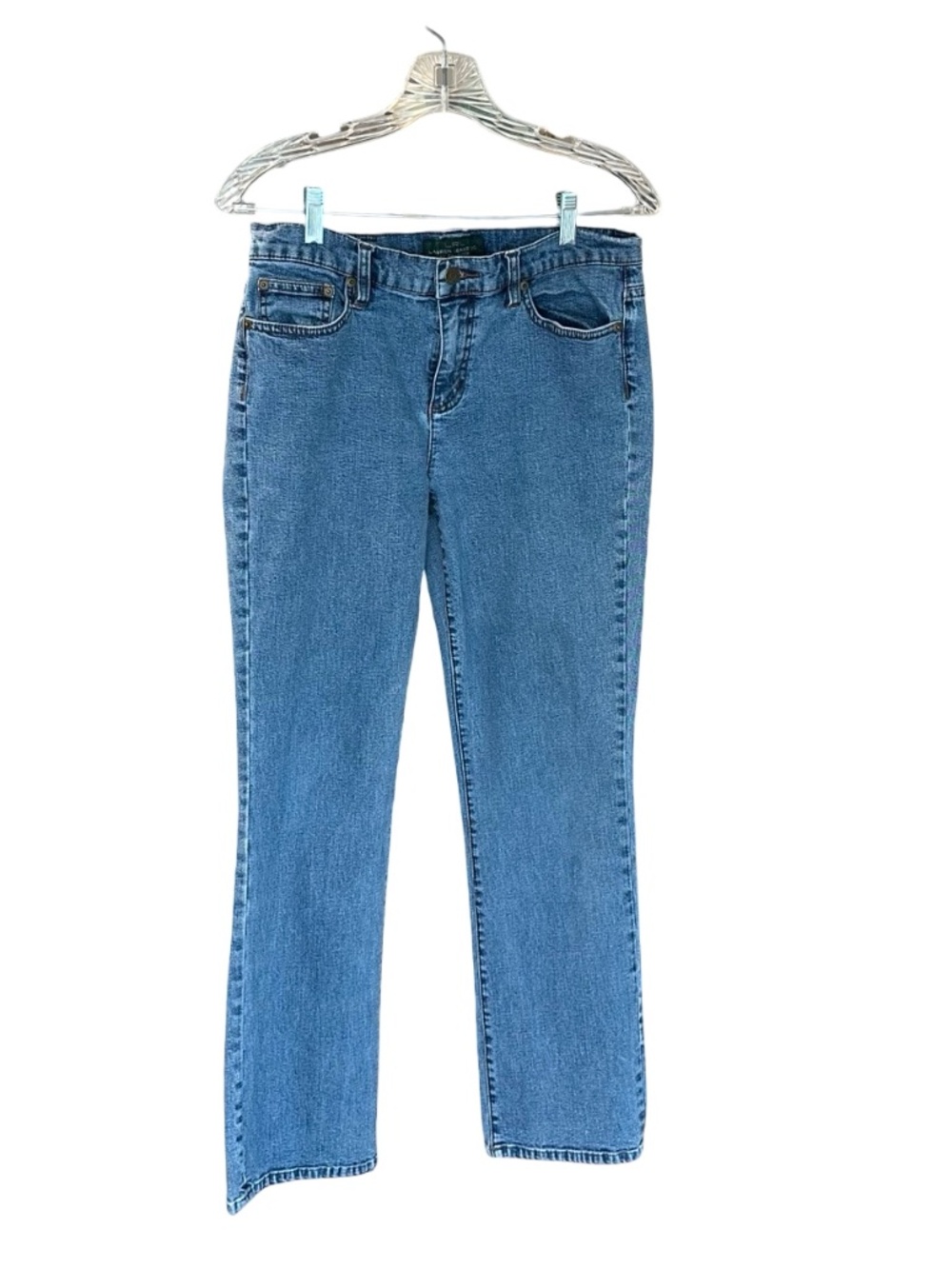 Lauren Ralph Lauren Women's Classic Straight Leg Jeans Light-Med Wash Size 8